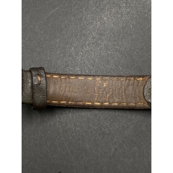 Timex Expedition Watch Women's Silver Tone 22 Indiglo WR50 Brown Leather Band - Picture 8 of 14